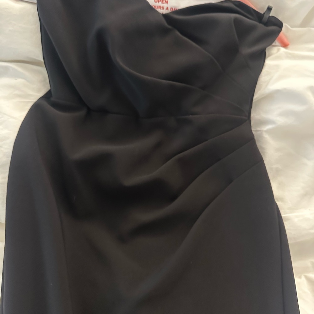 Nookie Black strapless Ruched Dress